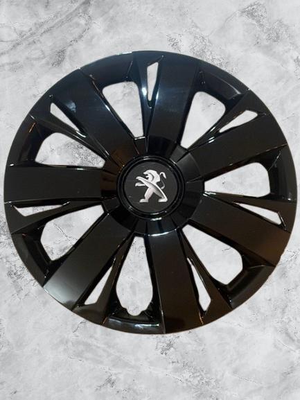 Zwarte Wieldoppen Set -  Peugeot - 14 inch -  Nieuw In Doos!, Auto diversen, Wieldoppen, Nieuw, Ophalen of Verzenden
