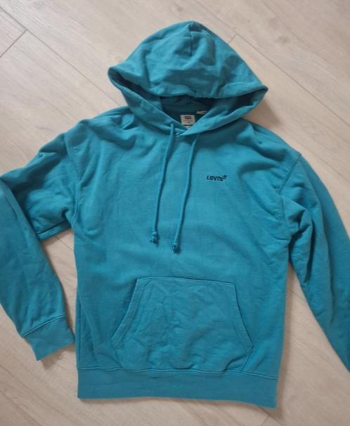 Levi's trui hoody xs / s 34 / 36 relaxed fit groen capuchon, Kleding | Dames, Truien en Vesten, Zo goed als nieuw, Maat 34 (XS) of kleiner
