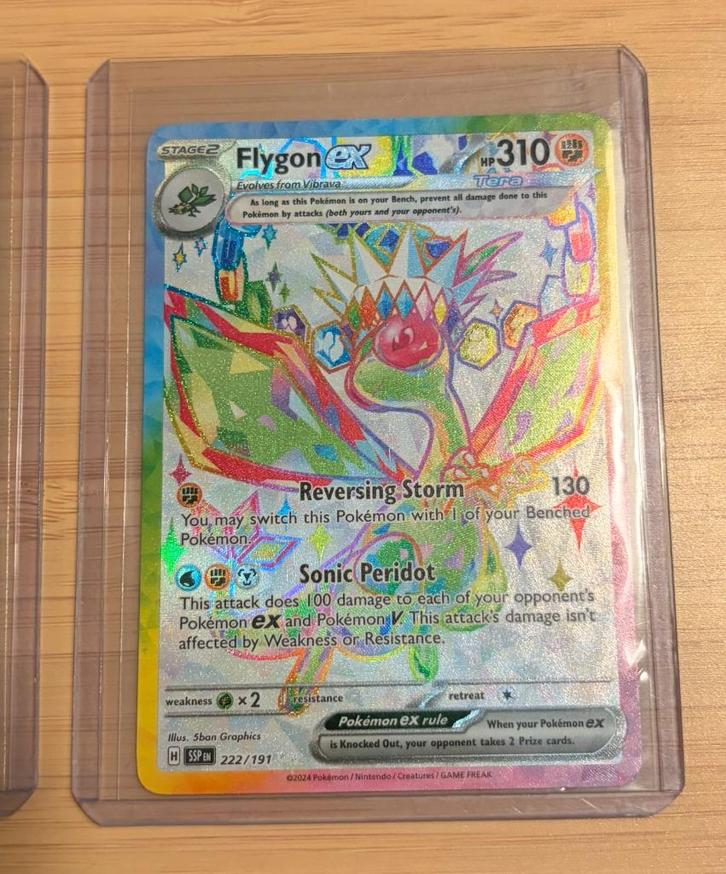 Flygon ex 222/191 | Surging Sparks ultra rare Pokémon, Hobby en Vrije tijd, Verzamelkaartspellen | Pokémon, Zo goed als nieuw