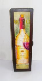 Wijnkist / Cadeauverpakking fles wijn / kist voor wijnfles, Huis en Inrichting, Woonaccessoires | Kisten, Minder dan 50 cm, Minder dan 50 cm