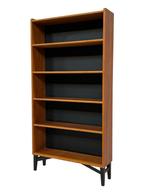 Vintage Teakhouten Boekenkast Deens Design Jaren 60, Met plank(en), Gebruikt, Vintage, 50 tot 100 cm