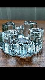 Vintage Brutalist  Glasshutte rechaud theelicht hartjes, Ophalen of Verzenden, Huis en Inrichting