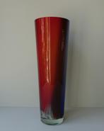 Grote glazen vaas glas handgemaakt Beeldenmarkt, Ophalen of Verzenden, Zo goed als nieuw, Glas, Minder dan 50 cm