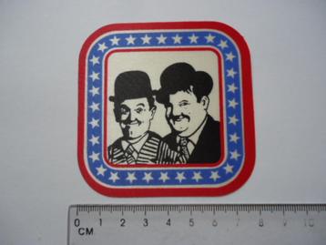 sticker oud Laurel & Hardy Dikke dunne vintage strip retro beschikbaar voor biedingen