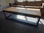 Industriële Salontafel Oud Eiken Wagonplanken, Huis en Inrichting, Tafels | Salontafels, Ophalen, Rechthoekig, 50 tot 100 cm, Minder dan 50 cm