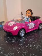 Klein barbiepopje met auto, Ophalen of Verzenden, Gebruikt