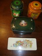 4 theedoosjes, pickwick. blikjes, Verzamelen, Blikken, Ophalen of Verzenden, Gebruikt, Thee, Pickwick