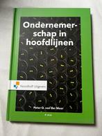 Peter van der Meer - Ondernemerschap in hoofdlijnen, Boeken, Studieboeken en Cursussen, Ophalen of Verzenden, Zo goed als nieuw