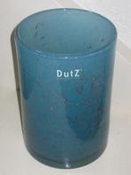 Dutz Collection Cilindervaas Blauw Gevlokt, Ophalen, Blauw, Minder dan 50 cm, Glas
