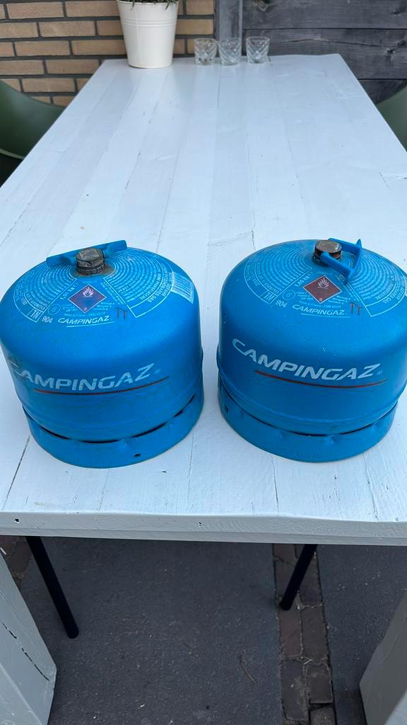 2 Campingaz gastanken, navulbaar, Caravans en Kamperen, Kampeeraccessoires, Zo goed als nieuw, Ophalen