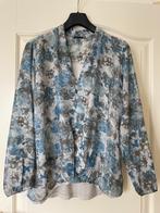 Blauw bloesje, lange mouw, zgan, Made in Italy, Overige kleuren, Verzenden, Maat 42/44 (L)