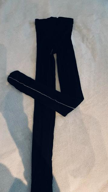 Zwarte Panty met naad beschikbaar voor biedingen