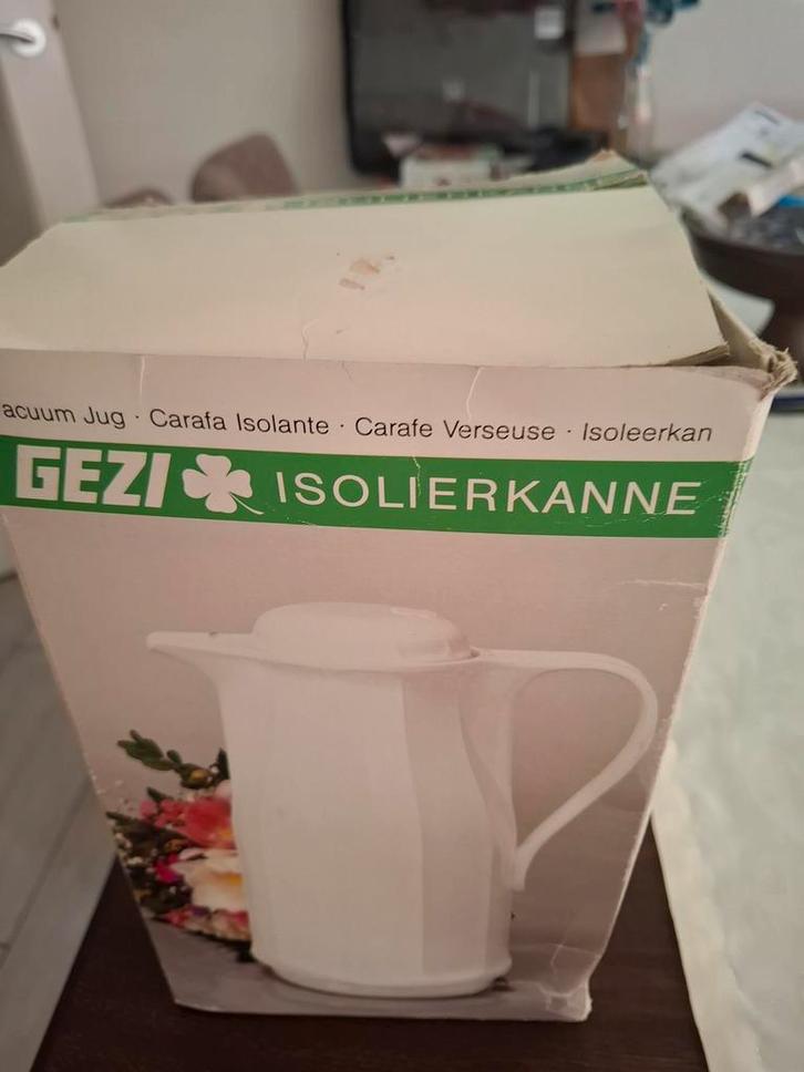 Vintage Gezi Isolierkanne - Nooit Gebruikt!, Witgoed en Apparatuur, Waterkokers, Nieuw, 1 tot 2 liter, Ophalen