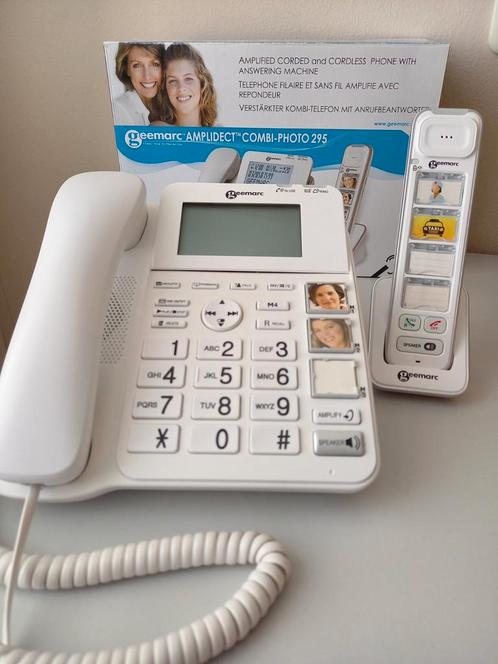 Geemarc Amplidect Combi-Photo 295 telefoon slechtzienden, Telecommunicatie, Vaste telefoons | Handsets en Draadloos, Zo goed als nieuw