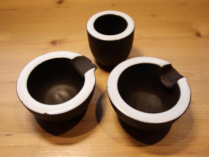 Ravelli (as)bakjes 3x Fraai fifties/sixties design, Antiek en Kunst, Antiek | Keramiek en Aardewerk, Ophalen of Verzenden