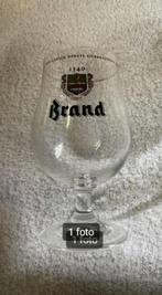 6 Brand bierglazen op voet, Ophalen of Verzenden, Nieuw, Glas of Glazen, Brand