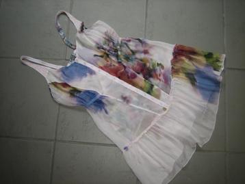 Schattig romantisch zijden tuniekje BANDOLERA 38 snazzeys beschikbaar voor biedingen