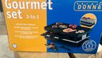 Gourmet set 3 in 1, Witgoed en Apparatuur, Gourmetstellen, Ophalen of Verzenden, Zo goed als nieuw, 8 personen of meer