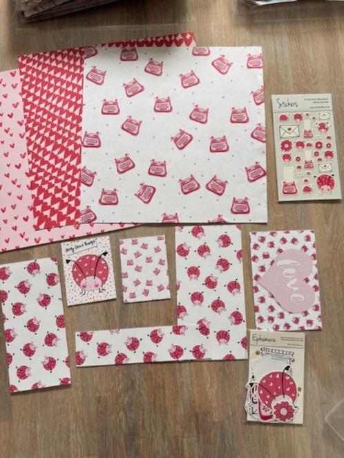 Scrap: pakket 18, Hobby en Vrije tijd, Scrapbooking, Zo goed als nieuw, Overige merken, Ophalen of Verzenden