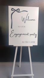 Te huur
Welkomst bord bruiloft verloving babyshower feest, Ophalen of Verzenden