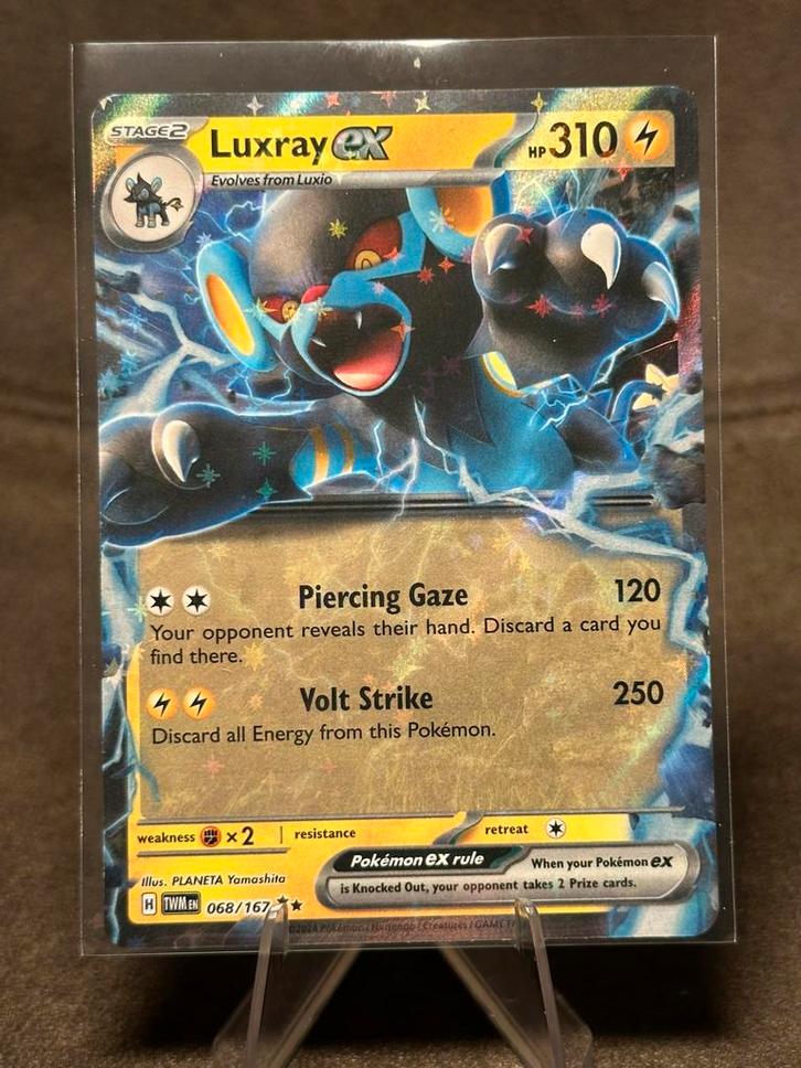 Luxray Ex #68 068/167 (Pokemon Twilight Masquerade), Hobby en Vrije tijd, Verzamelkaartspellen | Pokémon, Zo goed als nieuw, Ophalen of Verzenden