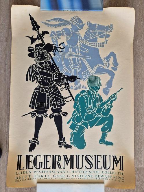 Posters Legermuseum Leiden, Verzamelen, Militaria | Algemeen, Landmacht, Foto of Poster, Nederland, Ophalen of Verzenden