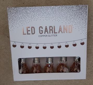 Senza led lichtsnoer 10 lampjes met koperglitters nieuw beschikbaar voor biedingen