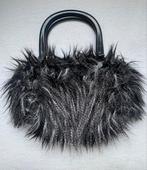 Klein zwart tasje faux fur V&D - handtasje avondtasje, Sieraden, Tassen en Uiterlijk, Tassen | Damestassen, Ophalen of Verzenden