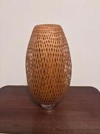 Prachtige Ikea Böja tafellamp van gevlochten houtfineer, Huis en Inrichting, Lampen | Tafellampen, Ophalen of Verzenden, Gebruikt