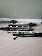 IKEA MUSIK wandlamp – chroom (type V0603-2) 4 stuks!, Huis en Inrichting, Lampen | Wandlampen, Ophalen, Zo goed als nieuw, Glas