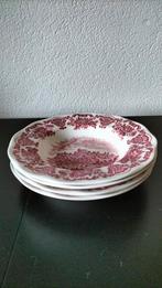 4 diepe borden Enoch Wedgwood (tunstall) LTD England, Ophalen of Verzenden, Gebruikt, Wedgwood, Bord(en)