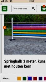 Kunststof springbalken Nedlandic, Dieren en Toebehoren, Paarden en Pony's | Overige Paardenspullen, Ophalen, Gebruikt, Springen