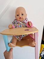 Baby born pop met stoeltje, Ophalen, Zo goed als nieuw