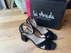 La Strada sandalen met hak, Zwart, Sandalen of Muiltjes, Ophalen of Verzenden, La Strada