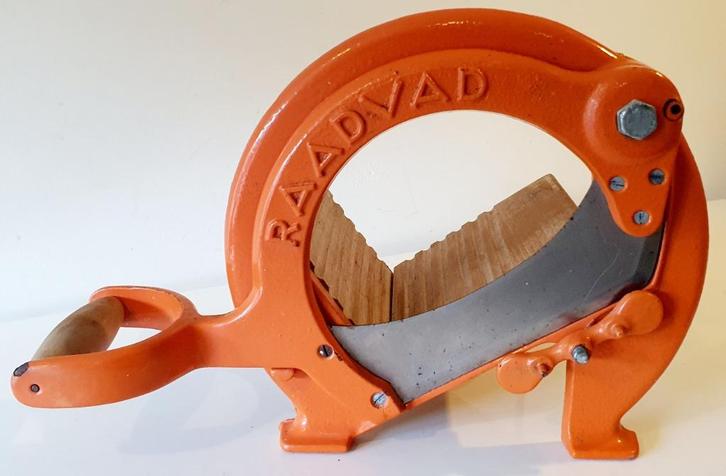 TOP!! : Prachtige Oranje Raadvad Broodsnijder Deens Design, Huis en Inrichting, Keuken | Keukenbenodigdheden, Zo goed als nieuw