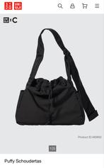 Uniqlo puffy schoudertas zwart, Ophalen of Verzenden, Zo goed als nieuw, Zwart