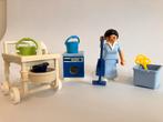 Playmobil set met schoonmaakster, Kinderen en Baby's, Speelgoed | Playmobil, Ophalen of Verzenden, Zo goed als nieuw