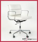 Vitra Eames ea 217 Wit Leder Gepolijst, Huis en Inrichting, Bureaustoelen, Ophalen of Verzenden, Zo goed als nieuw, Wit, Bureaustoel