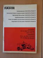 Onderdelenlijst Fahr Köla Rivale 30 hogedrukopraappers, Gelezen, Ophalen of Verzenden, Tractor en Landbouw