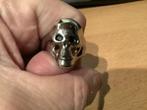 Ring – Doodshoofd [Skull] – Verchroomd Staal – 19 & 20 mm, 19 tot 20, Nieuw, Ophalen of Verzenden, Dame