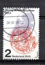 gestempelde zegel . Jaar 2013. willem Alexander waarde 2, Postzegels en Munten, Postzegels | Nederland, Ophalen of Verzenden, Na 1940