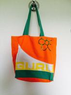 Guru oranje tas met bloem, Sieraden, Tassen en Uiterlijk, Tassen | Damestassen, Ophalen of Verzenden, Zo goed als nieuw, Oranje