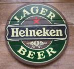 Handgeschilderd pub bord / Heineken bier / mancave / Iers, Verzamelen, Biermerken, Ophalen of Verzenden, Zo goed als nieuw, Reclamebord, Plaat of Schild