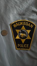 Waukegan police patch, Ophalen of Verzenden, Overige soorten, Amerika, Embleem of Badge