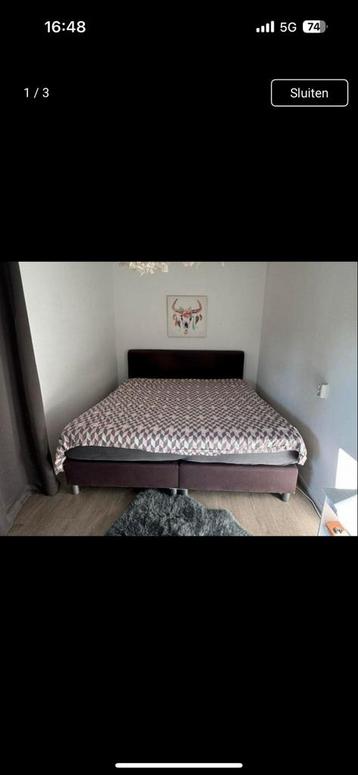 Gratis Antraciet Boxspring - Dit Weekend Ophalen! beschikbaar voor biedingen