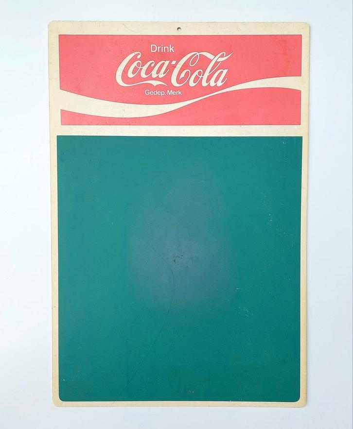 Oud Coca Cola Reclamebord Prijzenbord Krijtbord, Antiek en Kunst, Curiosa en Brocante, Verzenden