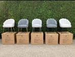 Schelp eetkamerstoelen NIEUW ! €69,95 p/stuk, Ophalen, Overige kleuren, Nieuw, Stof