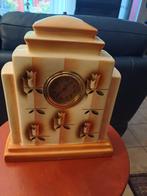 Aardewerk klok met bloemdecor, Antiek en Kunst, Antiek | Klokken, Ophalen