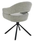 Draaibare Eetkamerstoel ‘Linn’ – Taupe | Modern & Comfortabe, Japandi, Hotel Chique, Modern, Ophalen of Verzenden, Metaal, Pole to Pole