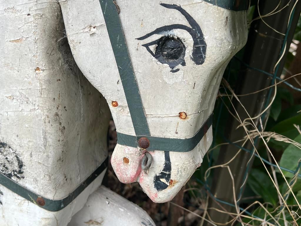 VINTAGE HOUTEN CAROUSELPAARD, Antiek en Kunst, Curiosa en Brocante, Ophalen